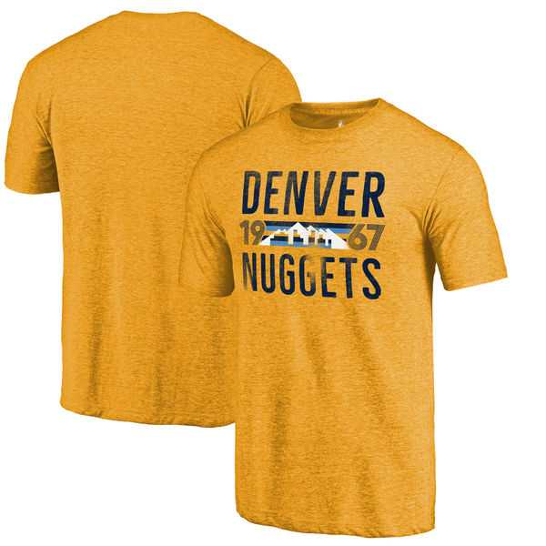 Denver Nuggets Gold Mountain Range Hometown Collection Fanatics Branded Tri-Blend T-Shirt,We sell and wholesale Denver Nuggets Gold Mountain Range Hometown Collection Fanatics Branded Tri-Blend T-Shirt on line form chian!